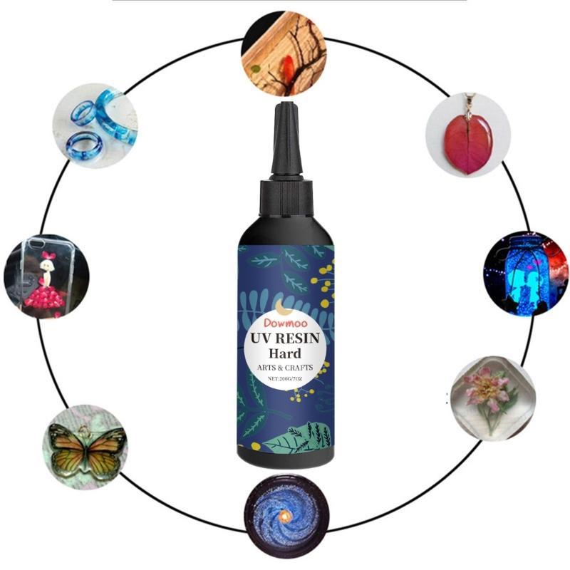 30/100/200g Ultraviolet Fast Curing Resin Jewelry Making Cure Sunlight Crafts Transparent UV Resin Hard Casting Coating