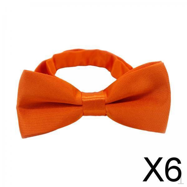 

6x Детские галстуки-бабочки Предварительно завязанные Мальчики Дети Однотонные Галстуки-бабочки Регулируемые Галстуки для