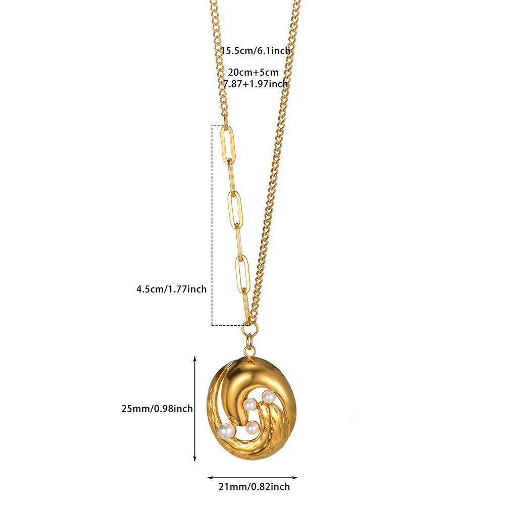 European & American Fashion Stainless Steel Women's Necklace - Trendy Luxury Clavicle Chain for Daily Wear