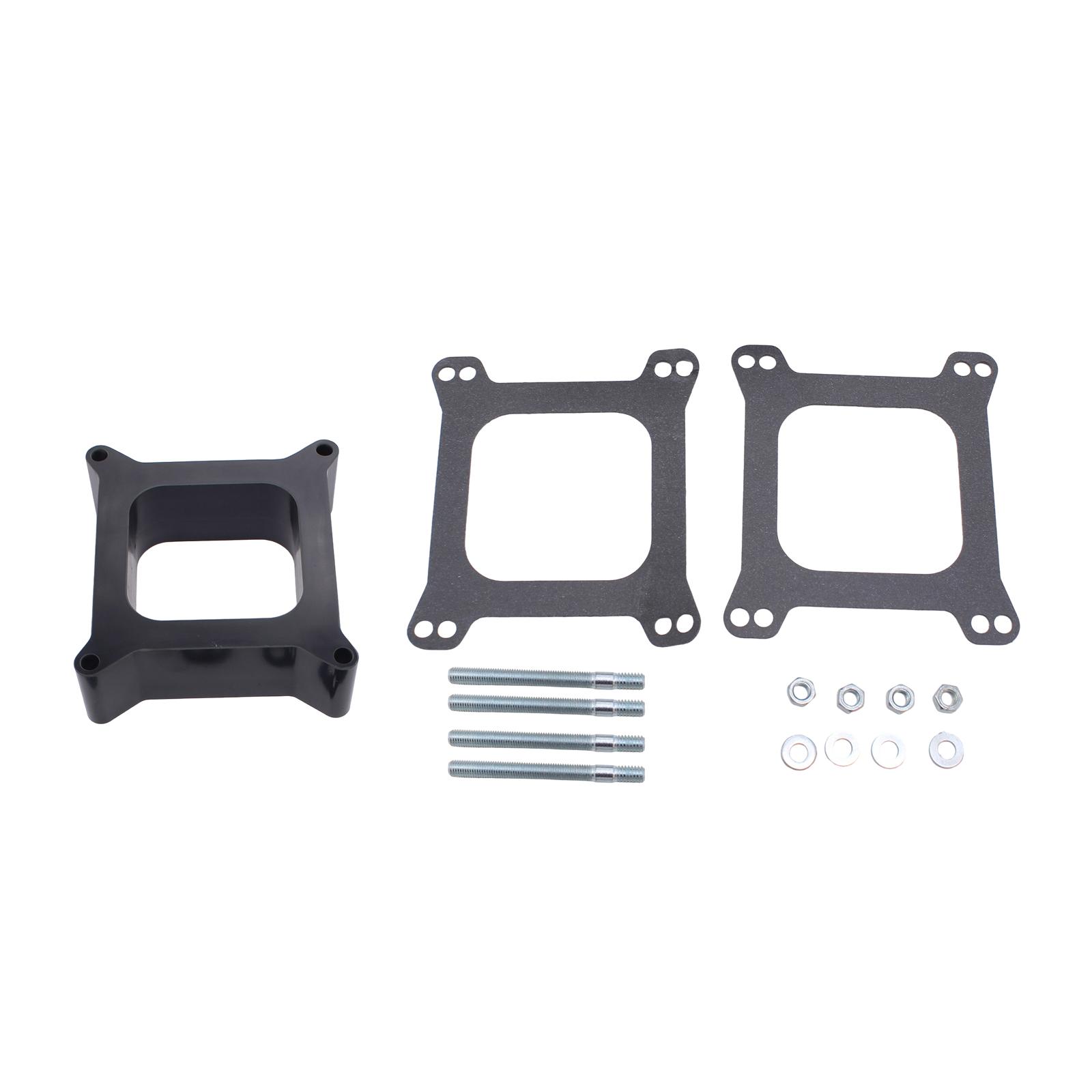 Easy Installation Carburetor Spacers with Screws Gasket Open Phenolic Carburetor Spacer for 4bbl BBC Engine 1