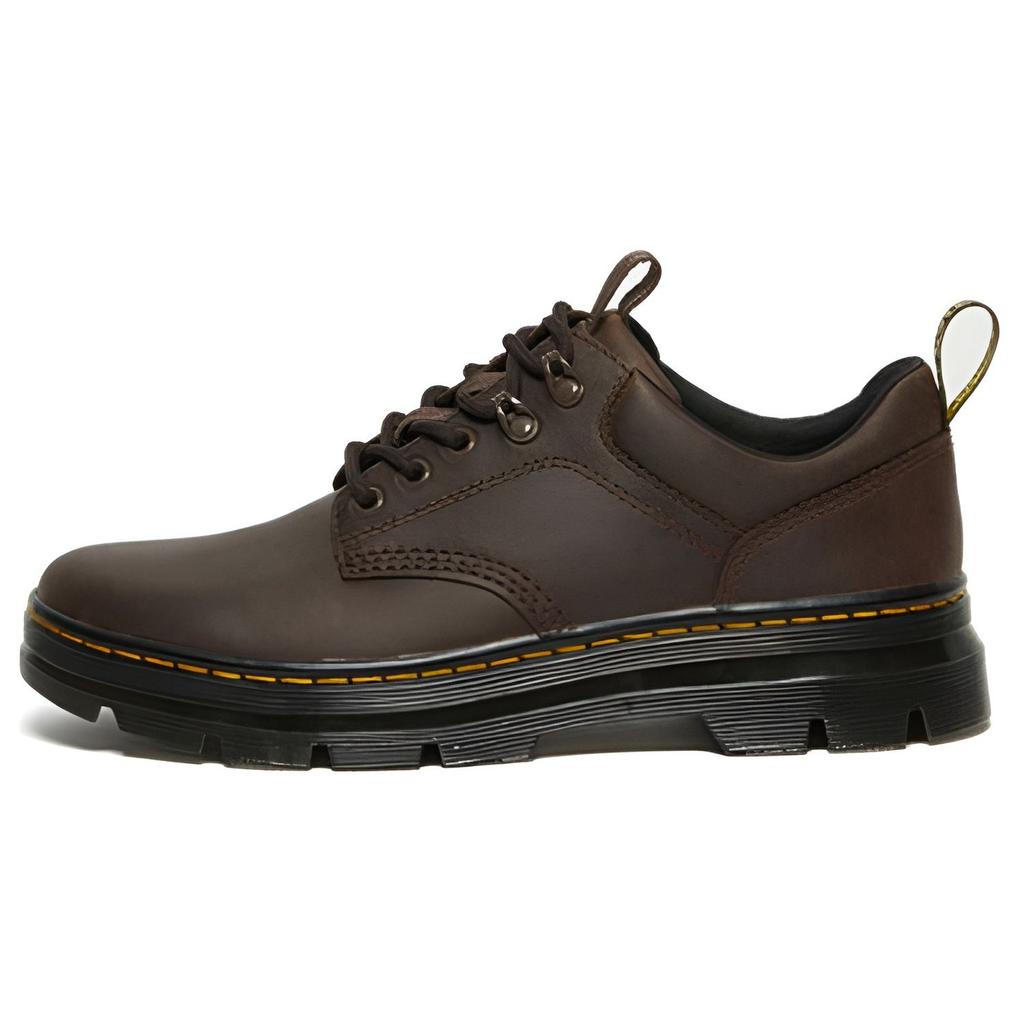 Dr. Martens Leather British Style Lace-Up Casual Shoes Men Shoes Dark-Brown 27103207