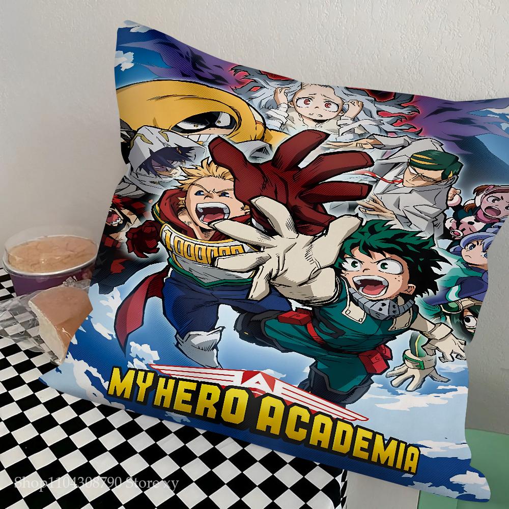 Anime My Hero Academia Pillow Case Square Pillow Bedroom Sofa Leisure Comfort Cushion Car Living Room Home Decoration
