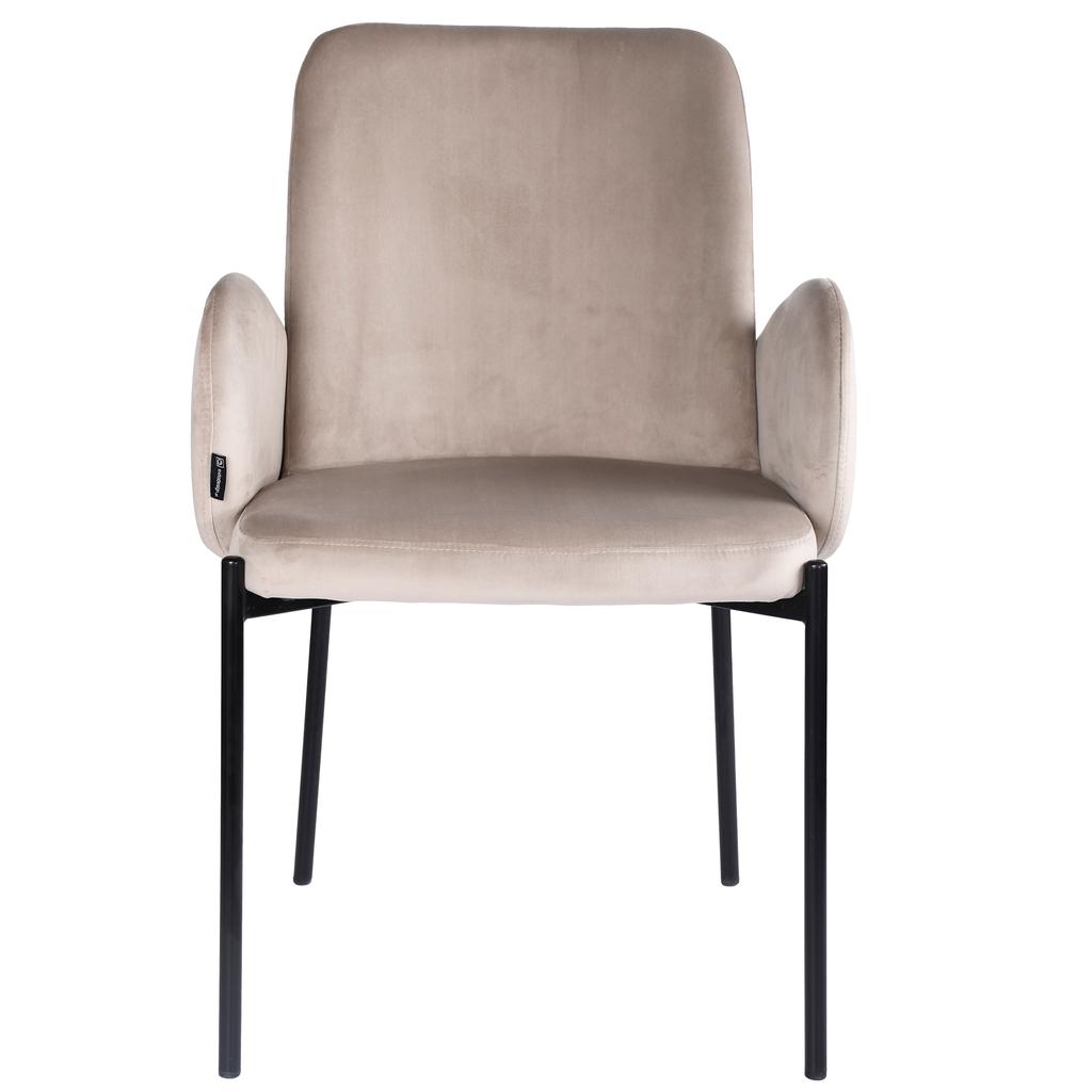 GUSTO Upholstered Chair, Beige Fabric