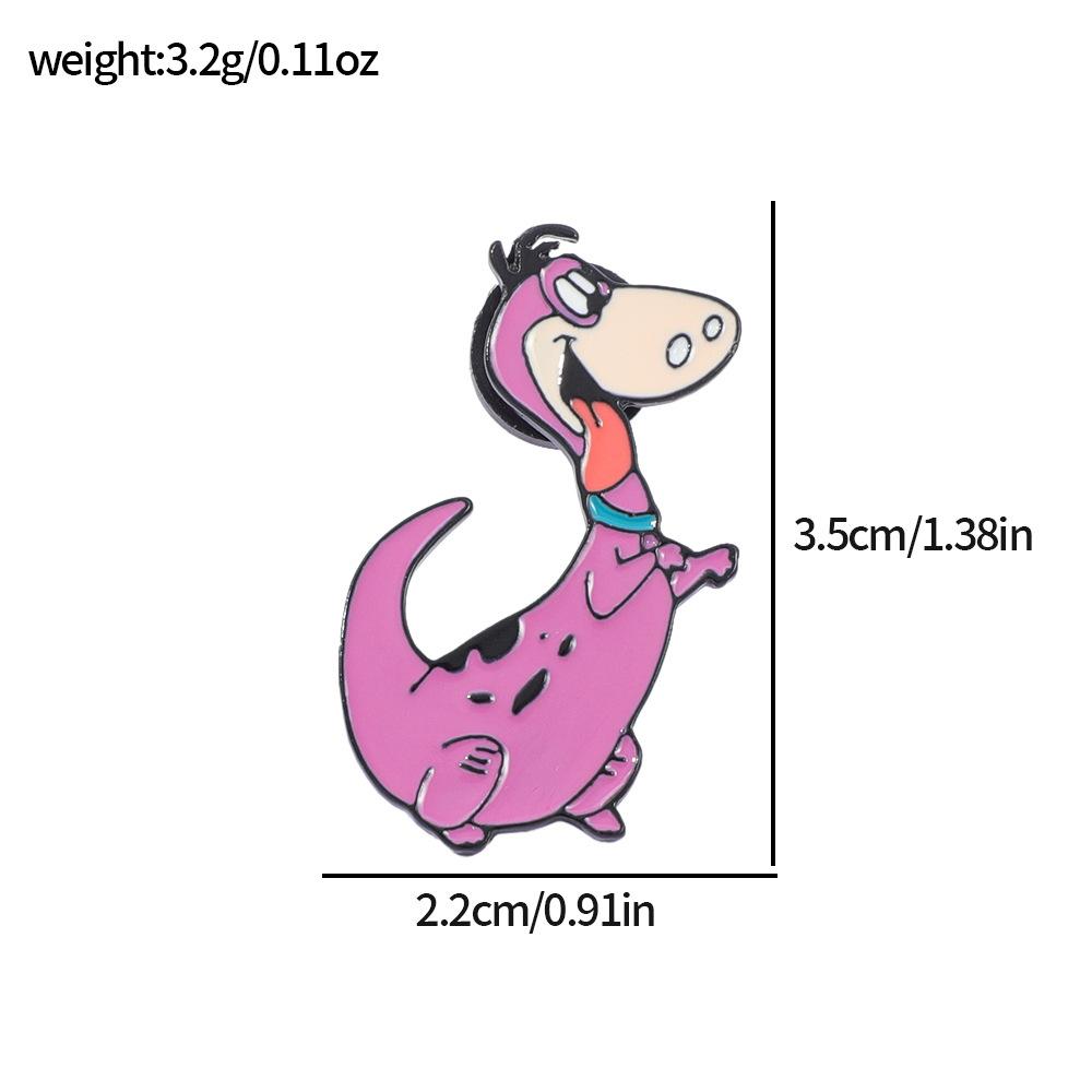 Европейские и американские анимационные мультяшные персонажи сумасшедшие первобытные люди металлические значки моделирование первобытных людей сплав брошь