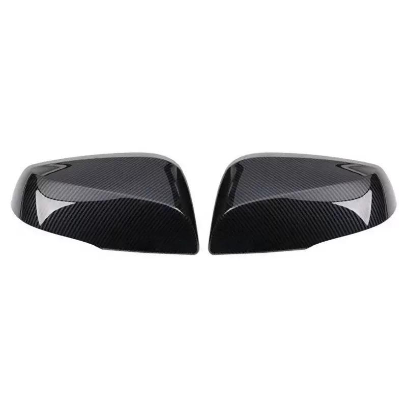 Car Rearview Side Mirror Cover Fit For Toyota RAV4 XA50 2019 2020 2021 2022 2023 2024 Wing Cap Rear View Case Trim Carbon Fiber
