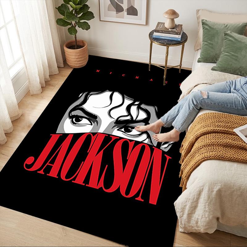 Michael Jackson Living Room Nonslip Area Rug Soft Carpet For Bedroom Gameoom Playroom Sofa Office Home Decor Doormat