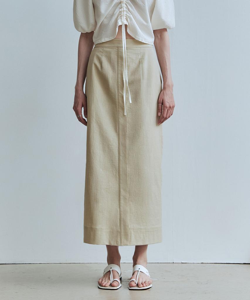 Zero Street Le Zero Stitch Long Skirt / Beige