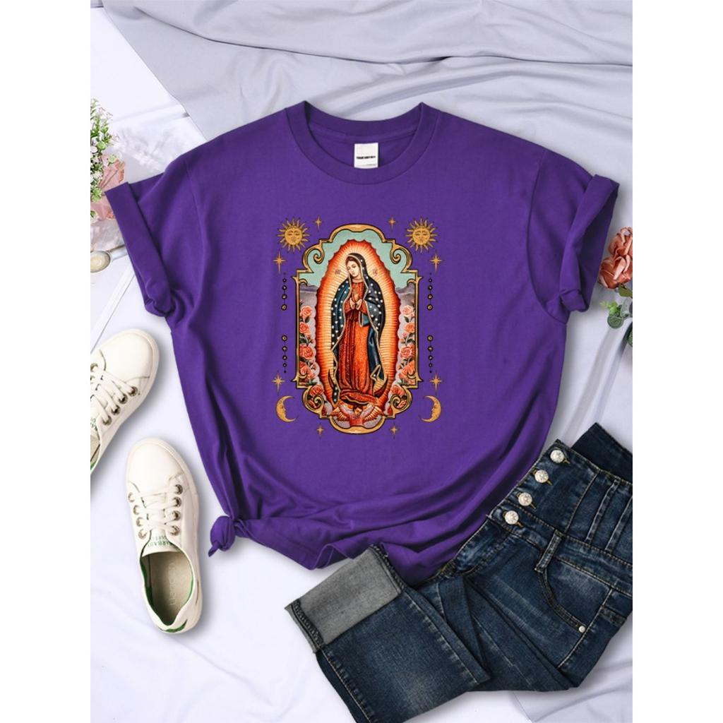 Street women's T-shirt comfortable round neck soft short sleeved summer casual women's clothing