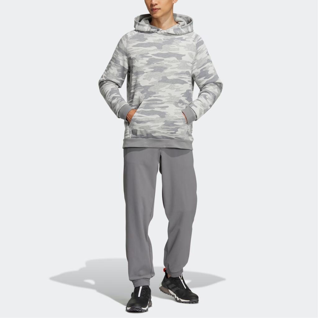 Adidas Solid Color Small Logo Label Elastic Cuff Sports Pants Men Bottoms Gray HG3252