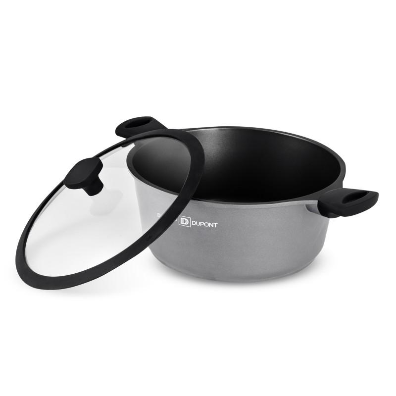 Cast Aluminum Casserole 24 Cm With Chambord Titanium Lid FT24TFI Durant Dupont