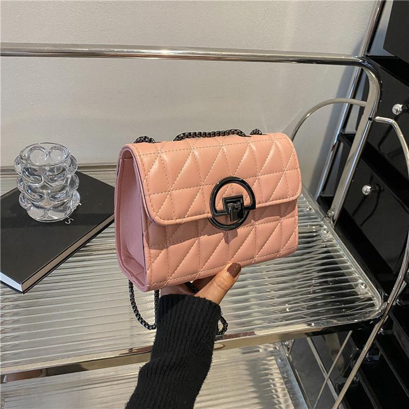 Fashion small bag women's 2025 new simple chain messenger bag casual simple shoulder small square bag