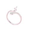 925 Sterling Silver Jewelry Luxury Calla Flower Open Finger Rings for Women Wedding Party Jewelry For Girls Friend Gift