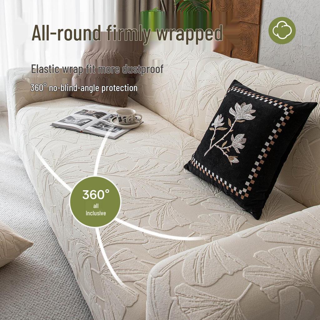 2025 New Light Luxury Jacquard Velvet Sofa Cover, Non-Slip, All-Season, Full Wrap.