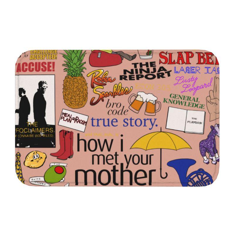 Intervention How I Met Your Mother Tapis de Sol Entrée Porte Extérieur Série TV Bain Cuisine Paillasson Toilettes Tapis Tapis 40cmx60cm