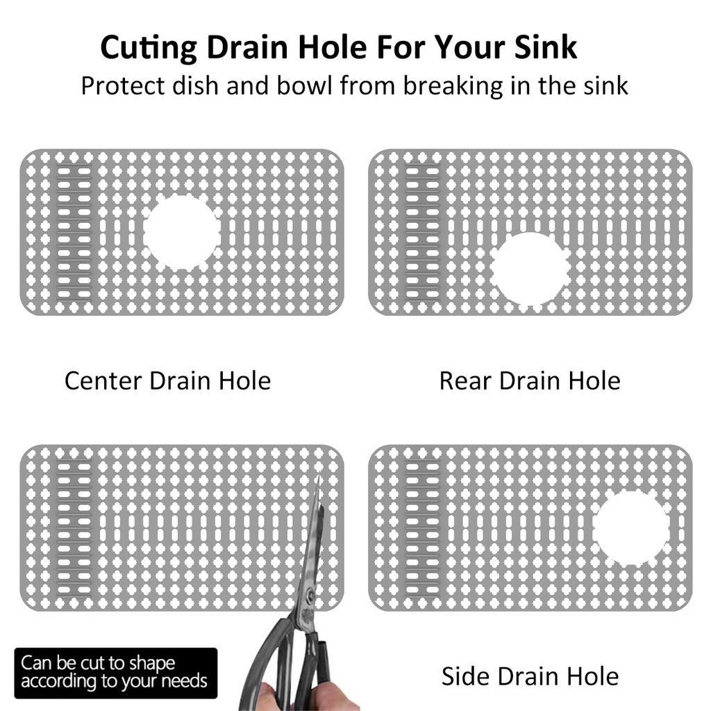 Silicone Sink Protector Heat-Resistant Anti-Slip Portable Reusable Practical Sink Protector Mat for Kitchen Sink Countertop