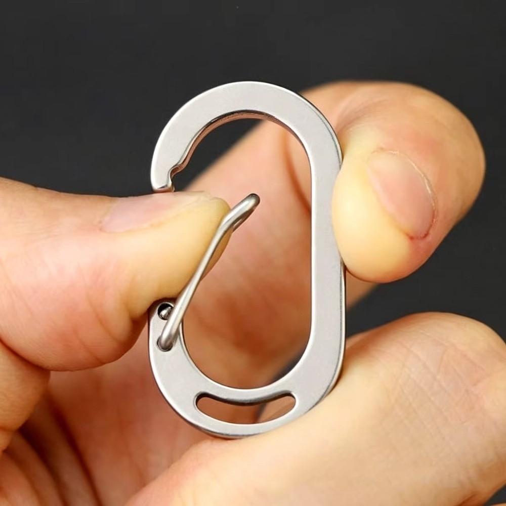 Spring Snap Design Stainless Steel Carabiner Multipurpose Backpack Buckle Hook For Outdoor Camping