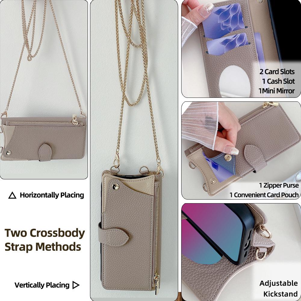 Redmi Crossbody Phone Case with Drop-proof Fishtail Design for Flip Phones