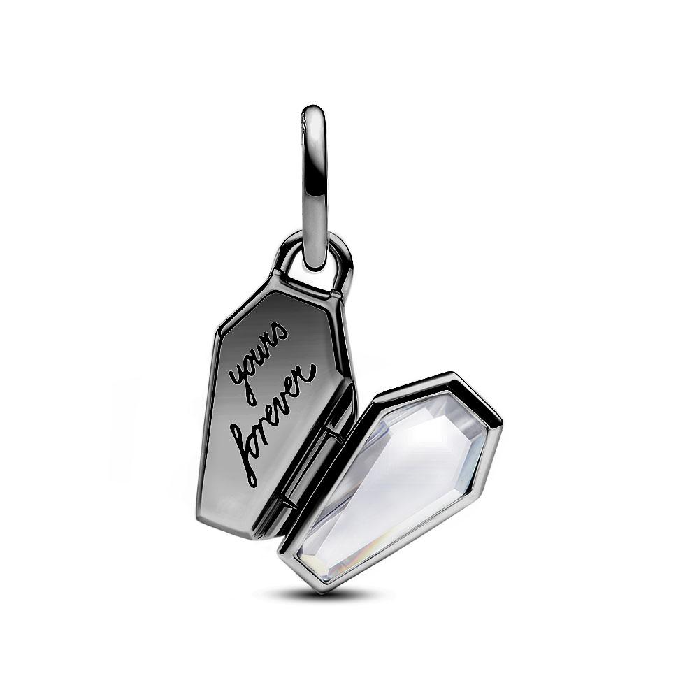 Halloween Kupfer Leuchtend Schwarzes Skelett Sarg Anhänger Perlen Passend für Charms Armband Zur Schmuckherstellung Geschenke für Frauen