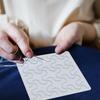 20ks/25ks Geometrická vzorová sada šablon Sashiko Opakovaně použitelná PET sada nití na Sashiko Ruční DIY šablona pro výšivku Sashiko