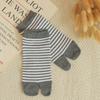 3Pairs Stripe Two Toe Tube Socks Breathable Toe Separator Socks Toe Short Calf Socks  Women