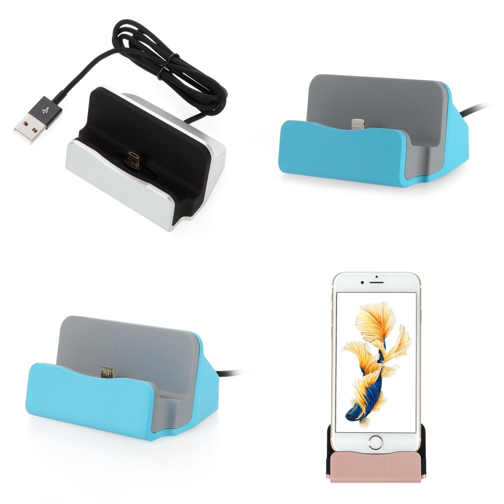 Supporto Ricarica Rapida Tipo C Pd 15w Dock in Plastica per Telefono Per Iphone Android Organizzatore da Scrivania Casa Ufficio