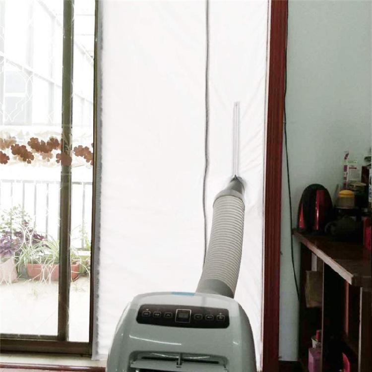 Air Exchange Guards Sliding Door Air Conditioner Sealing Cloth Snap Auto-Shut