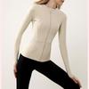 Women Sports Jacket Zip Fitness Yoga Shirt Workout Running Coats Warm Gym Long Sleeve Cardigan Slim Tight Jacket Activewear