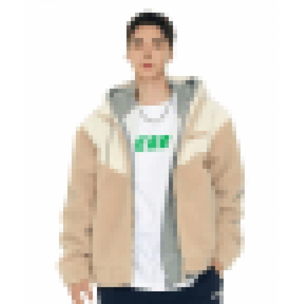 

NERDY Tone on Tone Fleece Hoody Jacket Cream