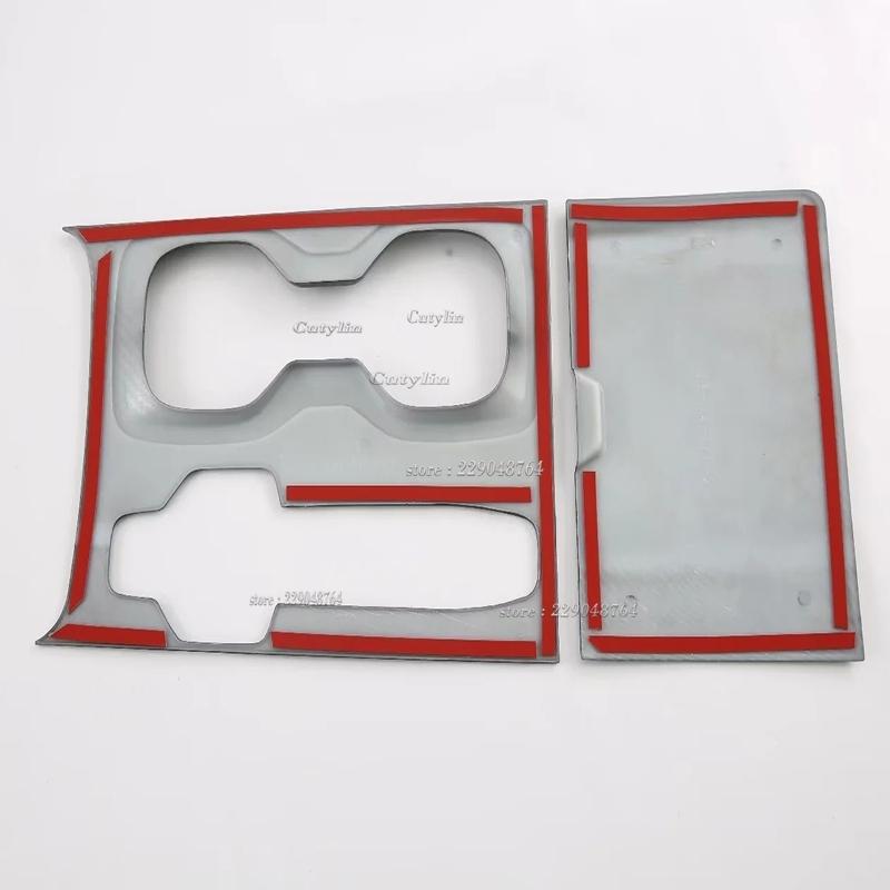 For Lexus RX 350h 450h 500h 2024 ABS Carbon Car Center Gear Shift Panel Water Cup Cover Trim Stickers Auto Accessories