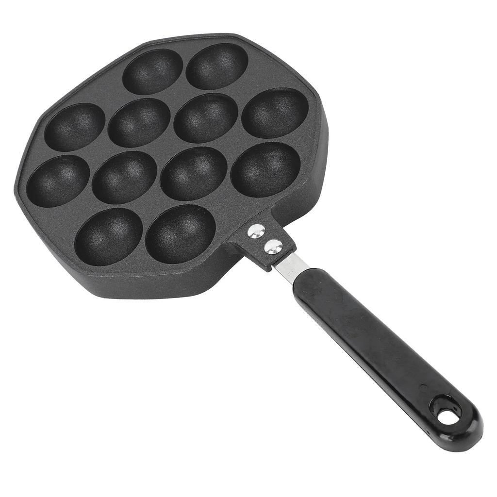 Takoyaki Pfanne 12 Formen Takoyaki Maker Bratpfanne Aluminiumlegierung Antihaft Grillpfanne Kochplatte für Tintenfischbällchen Pfannkuchen