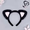 Lolita Kc Cat Ear Headband Handmade Cute Cat Lady Lolita Headgear Plush  Ear  Tail Set