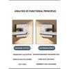 Home Use 304 Stainless Steel Square Handle Door Lock Magnetic Absorption Keyless Indoor Bathroom Silent Door Knob Lock
