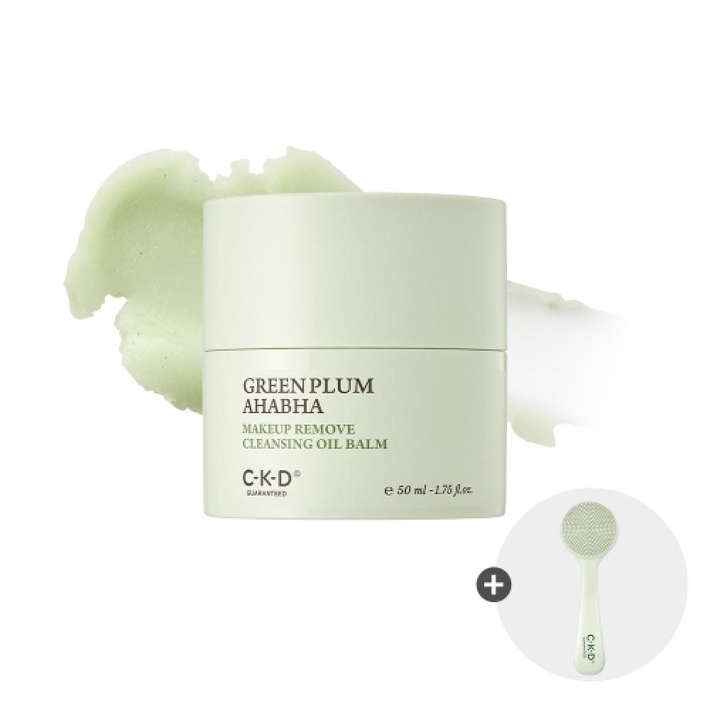 Ckd Гарантированный Очищающий Масляный Бальзам с Зеленой Сливой Aha Bha 50 г + Бесплатная Щеточка для Очищения Пор NONE
