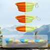 Foldable 380ml Easy Storage Dogs Water Bowl Travel Friendly Dish with Secure Clip Perfect for Small and Medium Pet