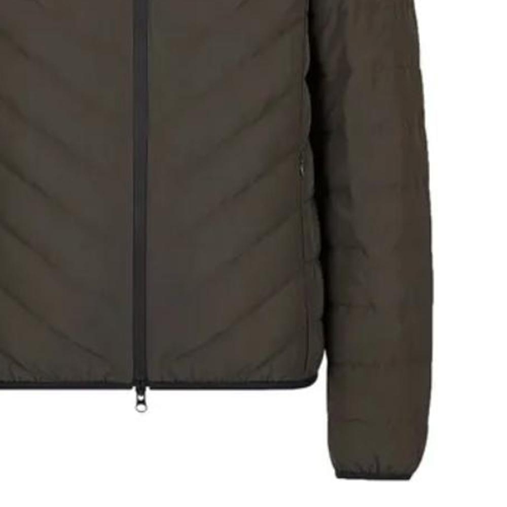 Emporio Armani EA7 Stand Collar Logo Long Sleeve Down Jacket Men Outerwear Brown 8NPB06-PNE1Z-1866