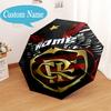 Custom Name Spirit Flamengo Umbrella Folding Umbrella, Automatic Umbrella - 8-Frame for Travel, Casual Lightweight Personalized Gifts