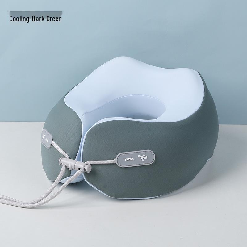 Portable U-Shaped Memory Foam Neck Pillow for Parent-Child - Foldable Travel, Airplane, Office & Nap Support