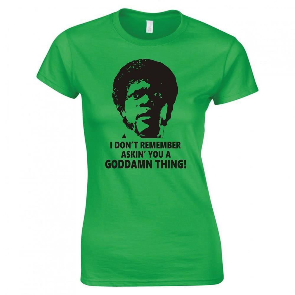 Inspired By Pulp Fiction I Dont Remember Askin You Skinny Fit Tshirt