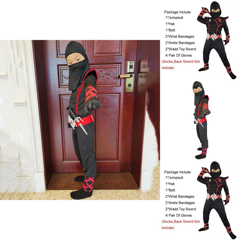 Stunning Ninjago Cosplay Costume For Kids Boys Assassin Carnival Party Fun