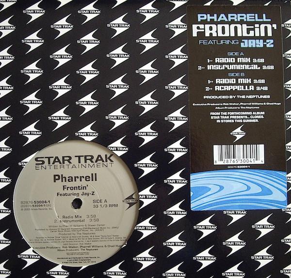 

12inch Record PHARRELL WILLIAMS, JAY-Z - Frontin 82876530041 Star Trak Enter 2003 US Rap & Hip-Hop/R&B Used