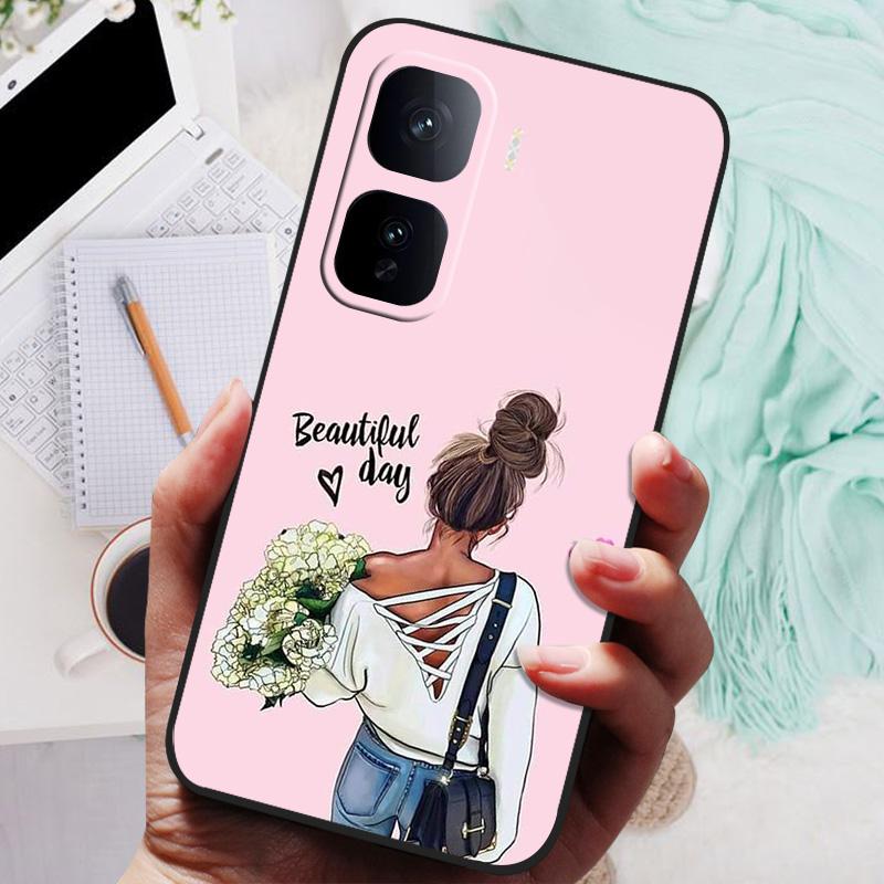 For VIVO IQOO Neo 10 Pro Case Black Cover Flowers Silicone Soft Back Cases For vivo iQOO Neo 10 Neo10 5G Phone Case 10Pro Bumper