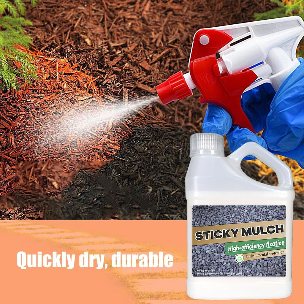 Landscape Sticky Rock Glue 500G Transparent Waterproof Binder Stabilizer For Pine Straw Gravel Rocks Wood Chips Outdoor Gardens