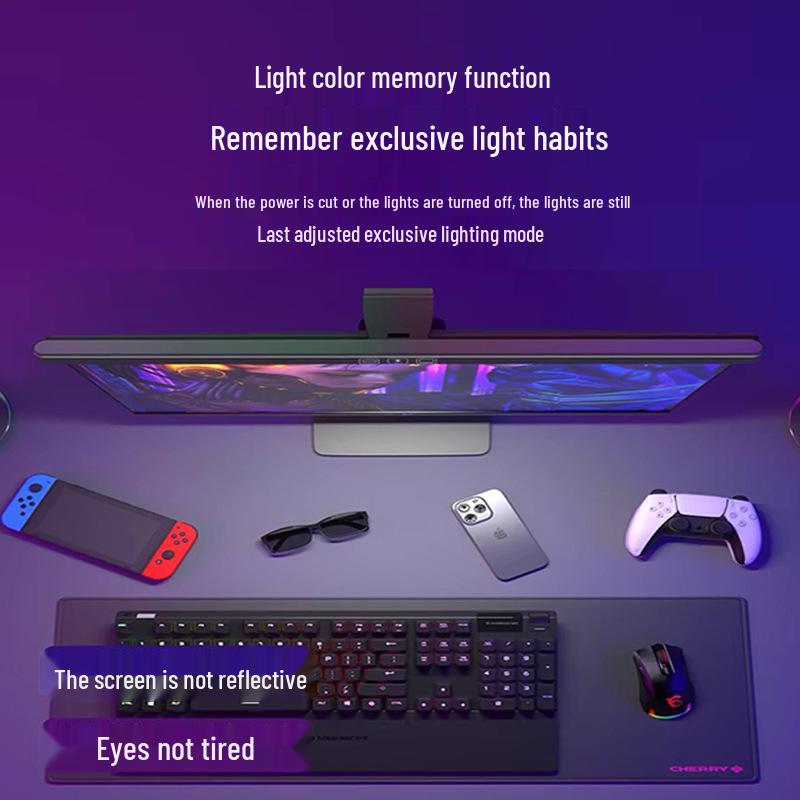 Gebogene Monitor-Augenpflege-Hängeleuchte für Studium & Arbeit