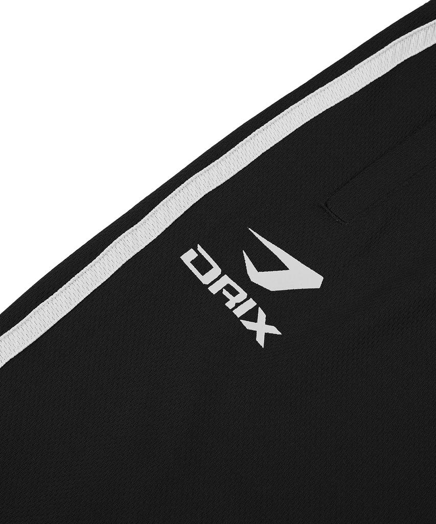 DRIX (Summer) Track Line Graphic Mesh Wide Pants_Black