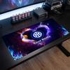 Tappetino per Mouse Grande Personalizzato Inter Milan, Stampa Testo Nome Personalizzato, Tappetino da Scrivania Antiscivolo con Logo Calcio, Regalo per Gamer
