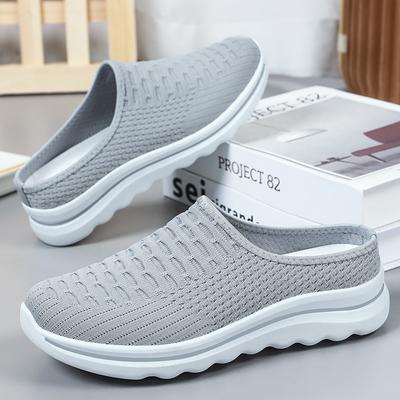 Fashion Women's Mesh Shoes Summer Baotou Half Slippers Comfortable Walking Flats Breathable Casual Shoes for Women Loafers Zapatos Mujer