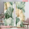 2pcs,2D Plane Printing Pattern Curtains Ginkgo Harmony Durable Polyester (without Rod) Holiday Perfect for Living Room, Office,