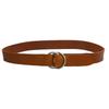Genuine Tochigi Leather Cowhide and 38 4 Colors Light [voodoocats] Double-Ring Belt, Leather, 34, 36, Inches, (34 Inch, Brown)