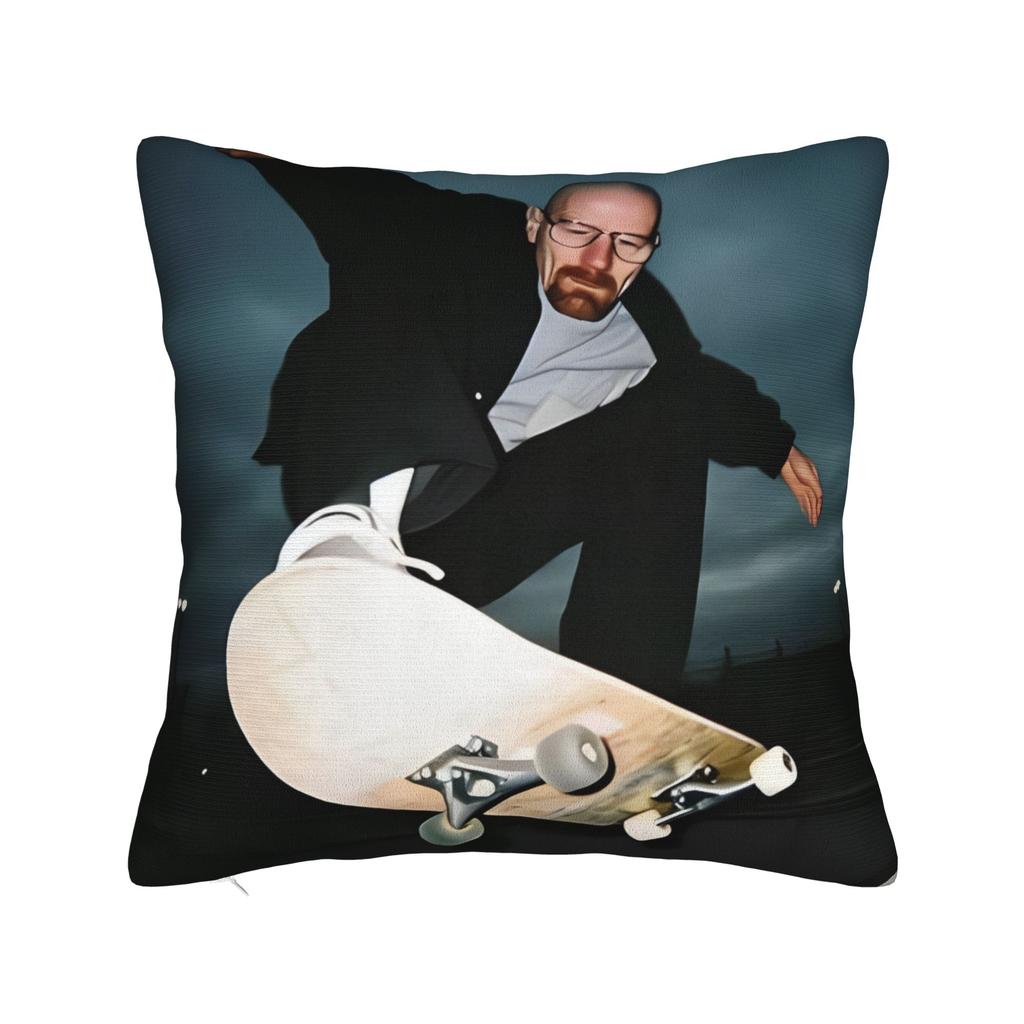 Walter White Meme  Square Pillow Covers Polyester Sofa Breaking Bad Cushion Case Funny Home Decoration Pillowcase 40*40