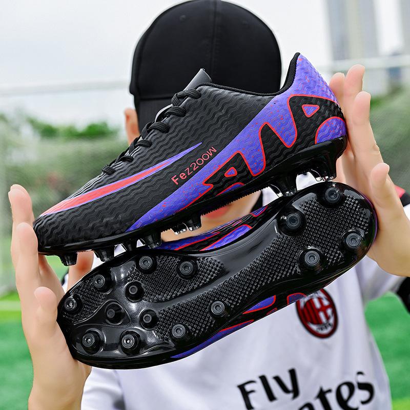 Foreign trade 2025 new low-top football shoes boys and girls students training broken nails TF indoor football shoes couple models